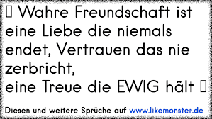 Wahre Freundschaft Ist Eine Liebe Die Niemals Endet Vertrauen