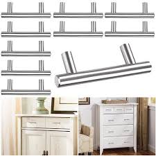 Yescom Kitchen Cabinet Door Handles T Bar Brushed Stainless Steel 5 Hole Center Cupboard Drawer Pulls Walmart Com Steel Kitchen Cabinets Stainless Steel Kitchen Cabinets Kitchen Cabinet Door Handles