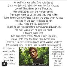 Plot Twist Nooooooo She Belongs With Peeeeeeetttttttaaaaa Hunger Games Plot Hunger Games Hunger Games Quotes