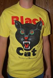 One of the most popular pyro product is dum bum. Vintage 1980s Black Cat Fireworks T Shirt Size Large Made In Etsy Black Cat Fireworks Black Cat Yellow Shirts