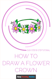 Accessories are important part of fashion design. How To Draw A Flower Crown Really Easy Drawing Tutorial