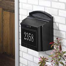 In most cases of front delivery and front retrieval, the mailboxes are mounted on to the wall. Outdoor Gardening Custom Wall Mount Mailbox Home Living