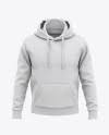 Created in two views, this hoodie mockup appears to be fully customizable due to smart objects: Men S Pullover Hoodie Front View Of Hooded Sweatshirt In Apparel Mockups On Yellow Images Object Mockups