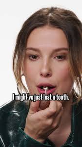 Millie Bobby Brown HATES Hershey's chocolate 🍫 #milliebobbybrown #hersheys  #cadbury #cremeegg #milliebobbybrownedit #foodreview #snackwars