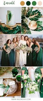 14 Best Emerald Wedding Color Palette Ideas To Swoon Over Emerald Wedding Colors Dark Green Wedding Green Themed Wedding