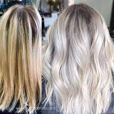 Color Melt Or Root Melt With A Toner Sometimes Less Is More The Root Melt Fixed The Line Of Demarcatio Ice Blonde Hair Blonde Hair With Roots Icy Blonde Hair