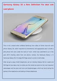 Check spelling or type a new query. My Publications Samsung Galaxy S6 A New Definition For Dual Sim Card Phone Page 1 Created With Publitas Com