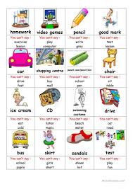 Card games offer repetition which is a key component when developing a sight word vocabulary. Taboo Game Cards Worksheet Free Esl Printable Worksheets Made By Teachers Egitim Faaliyetler Kartlar