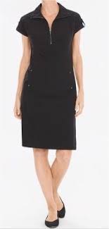 Zenergy Chico S Womens Black Zenergy Neema Hooded Short Casual Dress Chicos Free Shipping Short Dresses Casual Women Dresses