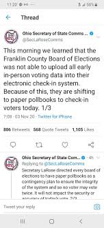 Electronic Snafu Forces Franklin County Polling Places Back To Paper Poll Books Wcbe 90 5 Fm