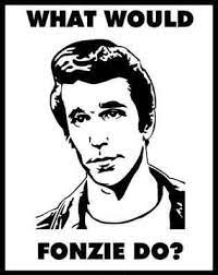 Staying Calm Amidst The Chaos Red Bulb Movement Happy Days Tv Show The Fonz Happy Day Quotes