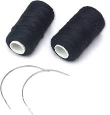 Maybe you would like to learn more about one of these? Amazon Com Ryalan Weaving Needle Combo Deal Black Thread With 10pcs Needle For Making Wig Sewing Hair Weft Hair Weave Extension Big Medium And Small C Shape Curved Needle With J I Needle