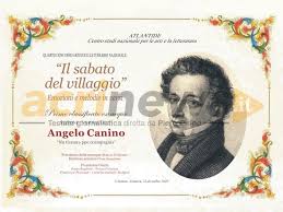 Il Sabato Del Villaggio Premia Angelo Canino Acri News It
