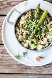 Sommerliches Veganes Spargelrisotto Glutenfrei Rezept Lebensmittel Essen Spargelrisotto Rezepte
