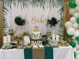 I am in love with that ruffle cake and all the greenery! Take A Look At This Stunning Safari Themed Baby Shower See More Party Ideas Safari Baby Shower Decorations Baby Shower Safari Theme Jungle Safari Baby Shower