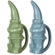 Peter Garden Gnome Watering Can Plastic Green Blue 2 Asst Colors Esschert Design Usa