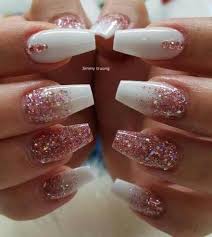 67 Ideas Nails Pink And White Design Gold Glitter Cute Acrylic Nails Cute Nails Coffin Nails Designs Pink frosted art is super modern this season.