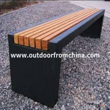 Backless benches are available in all lengths, materials, and mounting types! Weather Resistant Steel Solid Wood Backless Outdoor Bench Global Sources