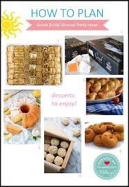 Here are the greek dinner. Greek Themed Bridal Shower
