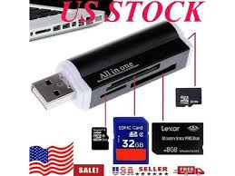 Micro sd to usb memory card adapter reader dongle thumb drive supports 64gb usa. Mini Multi One Memory Card Reader All In One Usb 2 0 Memory Card Reader Adapter For Sd Mmc Rs Mmc Sdhc Mini Sd Mini Sdhc Ms Ms Pro Ms Duo Ms Pro Duo