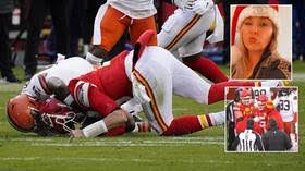 Which one is the mom? Evil Never Wins Patrick Mahomes Mom Slams Browns Mack Wilson For Tackle Which Caused Chiefs Superstar S Concussion Rt Sport News