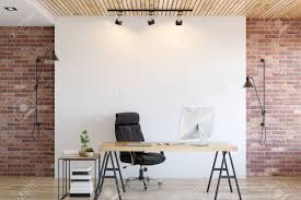 Download Office Wall Mock Up Interior Wall Art 3d Rendering 3d Illustration Stock Photo Picture And Royalty Free Image Image 95992926