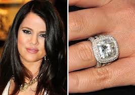 Khloe Kardashian Celebrity Engagement Rings Khloe Kardashian Engagement Ring Engagement Ring Pictures