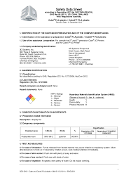 12 locations across usa, canada and mexico for fast delivery of regulated and d.o.t. Msds About The Pla Plastic Consumable For Cube And Cubex