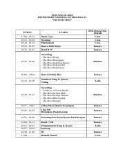 Maybe you would like to learn more about one of these? 356454654 Rundown Prom Night Nursing Of Malang 13 Docx Susunan Acara Prom Night Nursing Of Malang U201913 U201cinfinity Box U201d Pukul Acara Penanggung Jawab Course Hero