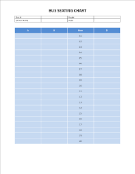 School Bus Seating Chart Templates At Allbusinesstemplates