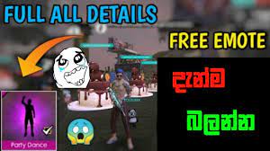 These emotes can be unlocked in the the players can buy the emotes in the store by spending the required amount of diamonds. How To Get A Free Emote In Free Fire 2019 Sinhala Darkkazu 100 Working Youtube