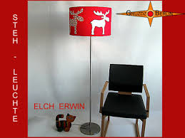 Stehleuchte Elch Erwin H159 Cm Stehlampe Mit Elch Dekor Stehlampe Lampe