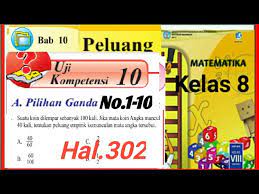 Uji kompetensi 10 kelas 8. Uji Kompetensi 10 No 1 10 Matematika Kelas 8 Smp Hal 302 Peluang Gucil Chanel Youtube