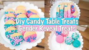 Make these easy gender reveal scratch off. Diy Candy Table Treats Gender Reveal Diy Candy Table Treats Diy Treats For Gender Reveal Youtube