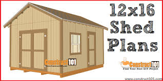 But i haven't built a shed like that so i was wondering if you all had any suggestions for the floor joist. 12x16 Shed Plans Gable Design Construct101