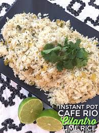 This is the main difference between this recipe and other recipes you may find online for cilantro lime rice. Instant Pot Cafe Rio Cilantro Lime Rice Recipe