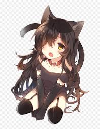 15 female characters in anime with red eyes(eye) from demons,vampires to humans. Anime Cat Girl Black Hair Hd Png Download Vhv