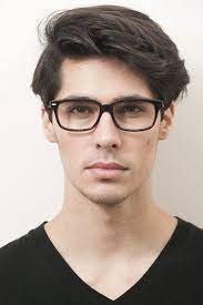 Aidan Rectangle Black Frame Eyeglasses Eyebuydirect Boy Haircuts Long Brown Hair Men Asian Hair