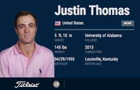 Justin thomas statistics, career statistics and video highlights may be available on sofascore for some of justin thomas and no team matches. Alabama Inflated Justin Thomas Size In College For Recruiting Cbssports Com