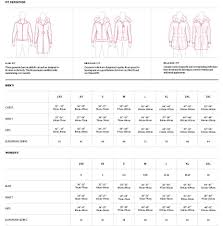 75 Explicit American Jacket Size Chart