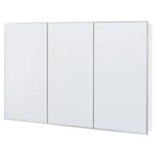 The belmont cabinet walnut from gus modern is an architecturally inspired piece that displays and conceals to an elegant effect. Glacier Bay 48 In X 30 In Frameless Surface Mount Bathroom Medicine Cabinet In White T48 Bm The Home Depot