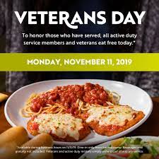 Olive Garden This Veterans Day Active Duty Service Members And Veterans Eat Free It S Just Our Simple Way Of Saying Thank You Share With Your Military Friends And Family To Spread