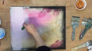 Male seit 15 jahren leidenschaftlich und viel! Abstraktes Bild Mit Acryl Anleitung Tutorial Lasurtechnik Youtube