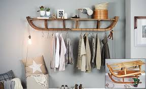 Tutoriel Fabriquer Un Porte Manteau Luge Porte Manteaux Deco Maison Diy Maison