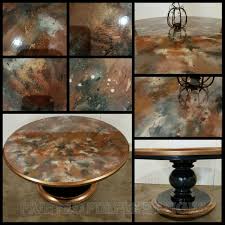 Beautiful Table Created With Unicorn Spit Chalk Paint And Metallic Paint Unicorn Painting Redo Furniture Refinishing Furniture