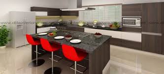 This Premium Island Kitchen Is Equipped With A Beautiful And Convenient Breakfast Counter The Designer Has Managed To Separate One Part Of The Island As Cocinas