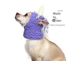 Halloween Unicorn Dog Hat Small Dog Dog Hat Ear Holes Small Dog Hat Snood Hood Dog Hat Pet Halloween Costumes Unicorn Stuffed Animal