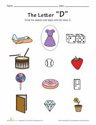 Things That Start With D Alphabet Phonics Letter D Worksheet Preschool Worksheets Free Printables