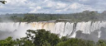 Brazil's borders, politically, are quite unique. Iguassu Falls