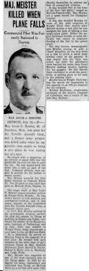 File:Louis George Meister (1890-1931) obituary in the Dayton Daily News of  Dayton, Ohio